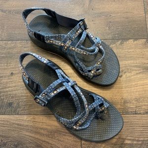 Chaco Woven Toe Aztec Double Strap Sandals Size 8
